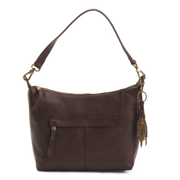 THE SAK mahogany Leather Alameda Large Hobo Bag